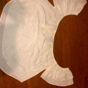 Off the shoulder crop top